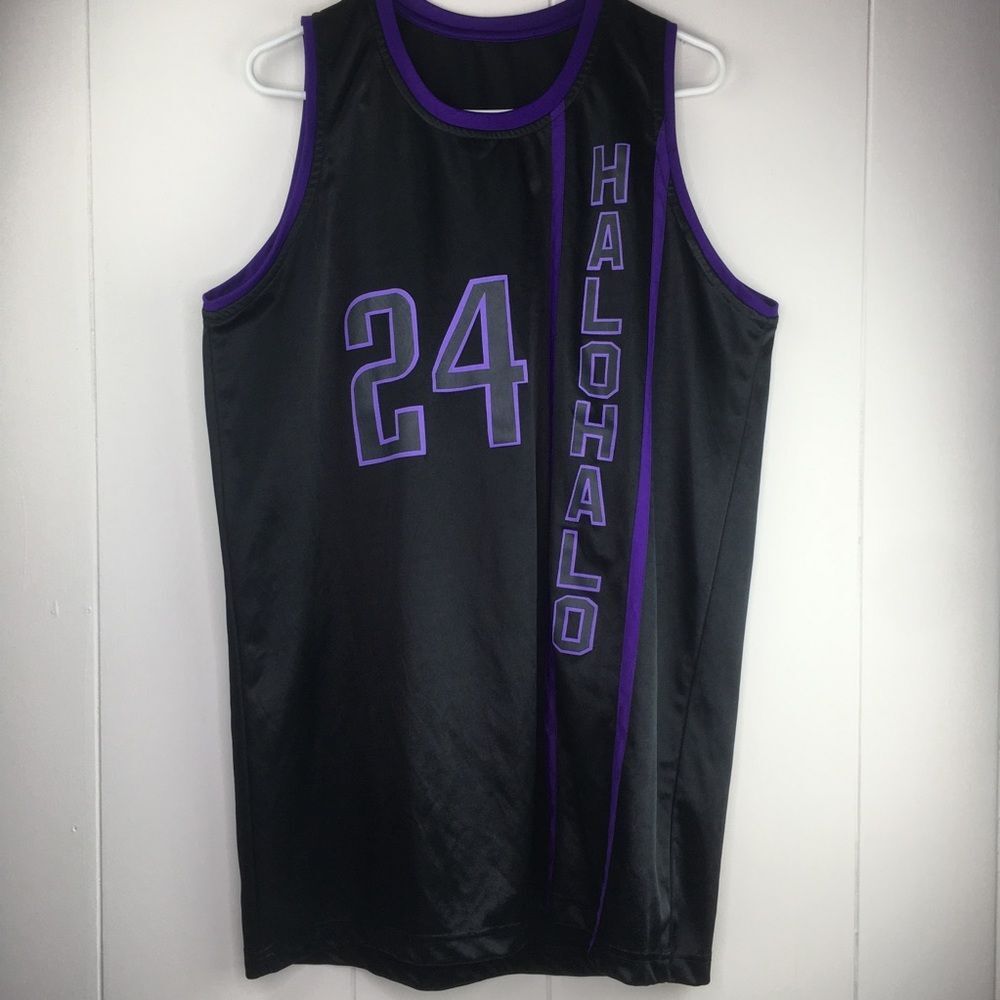 Playstation Halo Team Jersey Tank Top Purple Black